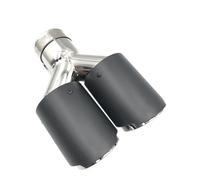 Tail Throat 1 Piece Y Model Carbon Exhausts Dual End Tips For BMW Exhaust Dual Muffler Pipes Tail Tips Car End Pipe(IN 76MM-OUT 89MM)