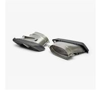 Tail Throat 1Pair Carbon Look Black Exhaust Tips Muffler For Benz For W176 W205 W212 GLE/C-Class C180 C200 C260 C63 AMG Quad Outlet Exhaust Car End Pipe
