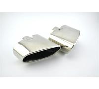 Tail Throat 1Pair Chrome Exhaust Dual Tail Pipe Muffler Tip Stainless Steel For BMW For X5 E70 2000-2016 Car End Pipe