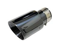 Tail Throat 1pcs Automobile Parts Exhaust Pipe Silencer Tail Throat Stainless Steel Too Black Suitable For BMW For F20 F10 E38 E46 Car End Pipe(51mm-89mm)