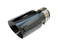 Tail Throat 1PCS Exhaust Tip Car Styling Glossy Stainless Steel Muffler End Pipe Exhaust Pipe Muffler 60mm 63mm Car End Pipe