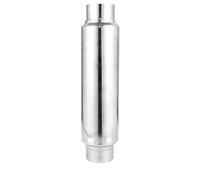 Tail Throat 1pcs Universal 3" Stainless Steel Exhaust Muffler Resonator Tail Tube Silencer Car Muffler Pipe Exhaust System 16 Inch Length Car End Pipe