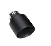 Tail Throat 1Piece Matte Black Stainless Steel Car Muffler Tip System Pipe Universal Exhaust Tip For VW For GTI MK7 For Golf 7 Exhaust Nozzle Car End Pipe(ID54MMOD101MM)