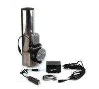 Tail Throat 2.0/2.25/2.5/3.0 Inch Electric I-Pipe Exhaust Downpipe Cutout E-Cut Out Valve Kit Remote(3.0inch)