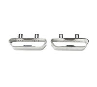 Tail Throat 2pcs Car Exahaust Tip For Benz For G Class G63 G500 G55 W463 Muffler Tip Exhaust System Nozzle Stainless Steel Tailpipe Car End Pipe(SS Silver)
