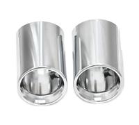 Tail Throat 2pcs Car Tailpipe Black Cover For BMW For Z4 G29 For Xdrive For 20i 30i 2019-2024 Muffler Tip Tailpipe Replacement Exhaust Trim Cover Car End Pipes(Silver)