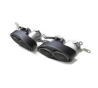 Tail Throat 2pcs Carbon Fiber Exhaust Tip For S3 S4 S5 S6 S7 RS3 RS4 RS5 RS6 RS7 Muffler Tip Tailpipe Exhaust System Nozzle Car End Pipe