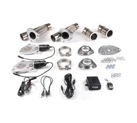 Tail Throat 3'' Inch 76mm Double Exhaust Control Valve with Remote Control Car Electric Exhaust Valve Cut Outs Cutout Kit Y Pipe Car End Pipe