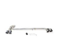 Tail Throat 304 Stainless Steel Car Single Exhaust Tip For BMW For F25 X3 F26 X4 Mufflers UP Quad Exhaust Tips Tailpipe Exhaust System Nozzle Exhaust Tail Pipe(Silver)