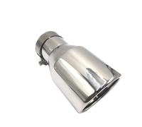 Tail Throat 304 Stainless Steel Universal Exhaust System End Pipe+Car Exhaust Tip 1 Piece Car End Pipe(IN 51MM-OUT 89MM)
