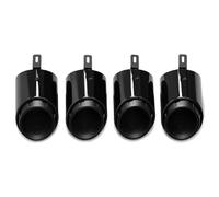Tail Throat 4 Pcs 304 Stainless Steel Exhaust Tip For Panamera 4S 2.9T Displacement Upgrade Black Triple Muffler Tip Exhaust System Car End Pipe