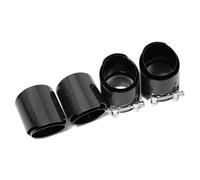 Tail Throat 4 PCS Exhaust Tip For BMW For M2 F87 For M3 F80 For M4 F82 F83 Upgrade Carbon Fiber Exhaust Tip Muffler Exhaust System Car End Pipe(Carbon H)