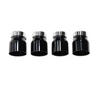 Tail Throat 4 Pcs Exhaust Tips For BMW F87 For M2 F80 For M3 F82 F83 For M4 Direct Plug Exhaust Tip Muffler Tip Tailpipe Nozzle Car End Pipe(Black)