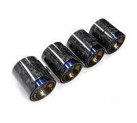 Tail Throat 4 PCS For BMW For M2 For M3 For M4 Exhaust Tip F80 F82 F83 F87 Tuning For MP Carbon Fiber Tailpipe Stainless Steel Muffler Car End Pipe(Carbon C)