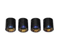 Tail Throat 4 PCS For BMW For M2 For M3 For M4 For G80 G82 G83 G87 Carbon Fiber Tailpipe Exhaust Header Muffler Stainless Steel Mouth Muffler Car End Pipe(Carbon C)