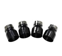 Tail Throat 4pcs Exhaust Racing Black Chrome Exhaust Tips For Bmw F80 For M3 F82 F83 For M4 F87 For M2C Upgrade Muffler Exhaust Pipe Car End Pipe