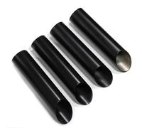 Tail Throat 4PCS Exhaust Tip For Benz For W463 For G Class Muffler Tips For G Class G500 G55 G63 76mm Exhaust Pipes Tailpipe Nozzle Tips Car End Pipe(Black A 75mm)