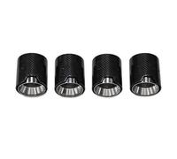 Tail Throat 4pcs Exhaust Tip For BMW For M5 F90 Carbon Fiber Exhaust Tip Auto Car Muffler Exhaust Upgrade Black Tail Pipe Car End Pipe(Silver)