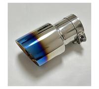 Tail Throat Attachment Exhaust Pipe Tail Pipe Muffler Sharp Tail Universal Stainless Steel Straight Edge Flared Blue 114mm 101mm 89mm Car End Pipe(77mm-114mm)