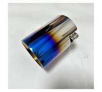 Tail Throat Auto Parts Exhaust Pipe Tail Throat Suppressor Caudal Bill Titanium Black Be Suitable For Bmw F87 For M2 For M3 For M4 For M5 For M6 Car End Pipe(Blue 60mm-89mm)
