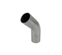 Tail Throat Automobile Exhaust 51mm 63mm 76mm Pipe Outer Diameter Butt Welding 45 Degree Elbow 304 Stainless Steel Sanitary Pipe Fittings Car End Pipe(102mm x2 mm)