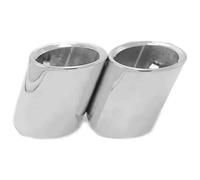 Tail Throat Car Exhaust Tail Pipe 2Pcs For E90 E92 325 2006-2010 Titanium Black Tip End Rear Muffler S Without M(S without M)