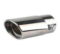 Tail Throat Car Exhaust Tail Pipe Muffler Tip Round Stainless Steel Rear Chrome Universal B(A)