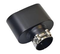 Tail Throat Car Exhaust Tail Pipe Stainless Steel Matte Black 6.9 Inch Flat Oval Large Diameter 150mm Muffler Outlet Tip