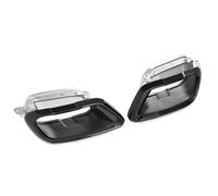 Tail Throat Car Exhaust Tip For BMW For X5 X6 X7 G05 G06 G07 2022+ Muffler Tip Quad 304 Stainless Steel Nozzle Exhaust Trim Tailpipe Car End Pipe(Black B)