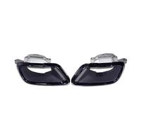 Tail Throat Car Exhaust Tip For BMW For X5 X6 X7 G05 G06 G07 2022+ Muffler Tip Quad 304 Stainless Steel Nozzle Exhaust Trim Tailpipe Car End Pipe(Black A)