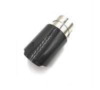 Tail Throat Car Glossy Carbon Look Muffler Tip Exhaust System Pipe Mufflers Nozzle Universal Straight Stainless Silver Car End Pipe(ID 54mm-OD 76mm)