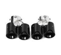 Tail Throat Car Quad Exhaust Tip For BMW G20 G21 For M340i G42 For M240i G23 For M440i Dual Muffler Tip Exhaust System Nozzle Tailpipe Car End Pipe(Carbon A)