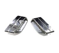 Tail Throat Car Rear Exhaust Cover For BMW For G30 G31 528i 530i 525i 2018-2021 Muffler Pipe Cover Trim Tailpipe Frame Car End Pipe(L R Silver)