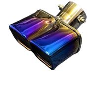 Tail Throat Car Tailpipe Suitable For IX25 For For XRV For Jetta For Suzuki For Swift Stainless Steel Decorative Tailpipe Car End Pipe(Blue)