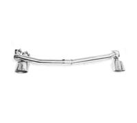 Tail Throat Double Out Exhaust Tip For Benz For W204 C200 C300 C180 C260 C63 Bodykit 304 Stainless Steel Muffler Tip Tailpipe Car End Pipe