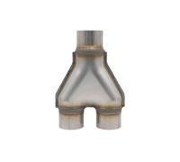Tail Throat Exhaust Muffler Y Tube Car Exhaust Y Pipe 63mm 2.5inch 409 Stainless Steel Outlet Exhaust Tip Exhaust Tip Housing