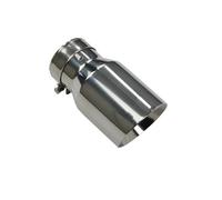 Tail Throat Exhaust Racing Exhaust Tip Stainless Steel Universal Tail Pipe Decoration Nozzles Stainless Muffler Tail Tips Modify Car End Pipe(In51-Out 101mm)