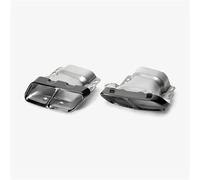 Tail Throat Exhaust Tail Pipe 2pcs Quad Exhaust Tips Stainless Steel For Mercedes For Benz For AMG A45 W176 CLA45 C117 2013-2018 Car Styling Car End Pipe(Black)