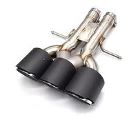 Tail Throat For 2019 Tenth Generation For Civic Gasoline Engine Versions Burnt Blue Exhaust Pipes With Three Outlets Tailpipe(Black B)