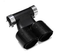 Tail Throat For 718 For Cayman Rectangle Exhaust Tip Upgrade In The Double Exit Muffler Tail Pipe Tailpipe(Carbon B)