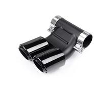 Tail Throat For 718 For Cayman Rectangle Exhaust Tip Upgrade In The Double Exit Muffler Tail Pipe Tailpipe(Triple Black)