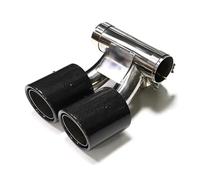 Tail Throat For 718 For Cayman Rectangle Exhaust Tip Upgrade In The Double Exit Muffler Tail Pipe Tailpipe(Carbon A)