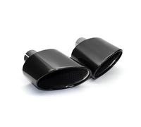 Tail Throat For A3 A4 A5 A6 A7 To For RS3 RS4 RS5 RS6 RS7 Oval Exhaust Tailpipe Nozzle Exhaust System Muffler Car End Pipe(Black)