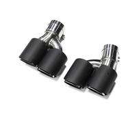 Tail Throat For BMW 5 Series 525i 530i 540i G30 G31 2018-2023 Square Exhaust Pipe Tip Upgrade For M5 Quad Muffler Exhaust Systems Car End Pipe(Carbon A)