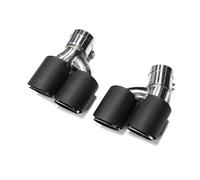 Tail Throat For BMW 5 Series 525i 530i 540i G30 G31 2018-2023 Square Exhaust Pipe Tip Upgrade For M5 Quad Carbon Fiber Muffler Exhaust Systems Car End Pipe(Carbon A)
