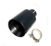 Tail Throat For BMW For F20 F10 E38 E46 1Pcs Automobile Parts Exhaust Pipe Silencer Tail Throat Stainless Steel Too Black Suitable Car End Pipe(ID 57mm-OD 89mm)