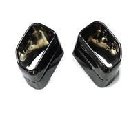 Tail Throat For BMW For X3 G01 X4 G02 Square Exhaust Tailpipe Cover Stainless Steel Muffler Decorative Nozzle Car End Pipe(Black)