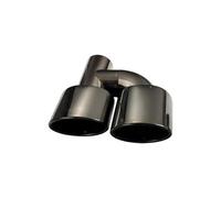 Tail Throat For E63 W218 W211 W212 C300 C350 C CLASS 1PCS Stainless Steel Y Type Exhaust Tip Modifiy Muffler Tip Tail Pipe Car End Pipe(Gloss Black Left)