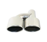 Tail Throat For E63 W218 W211 W212 C300 C350 C CLASS 1PCS Stainless Steel Y Type Exhaust Tip Modifiy Muffler Tip Tail Pipe Car End Pipe(Silver Left)
