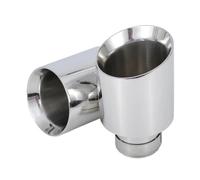 Tail Throat For Golf Universal Stainless Steel Tip Muffler IN 70MM OUT 101MM Car Exhaust Tail Pipe(IN 67MM OUT 89MM)